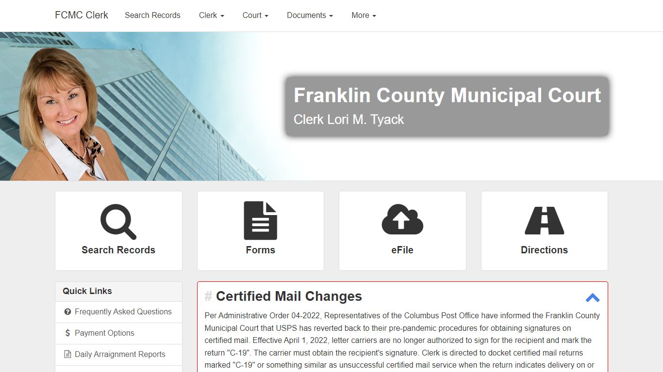 Franklin County Municipal Court Clerk